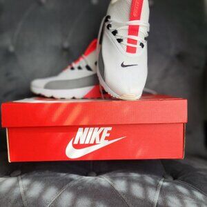 Nike Air Max 90 EZ White-Solar Red Women's Size 10 (A01520-101)